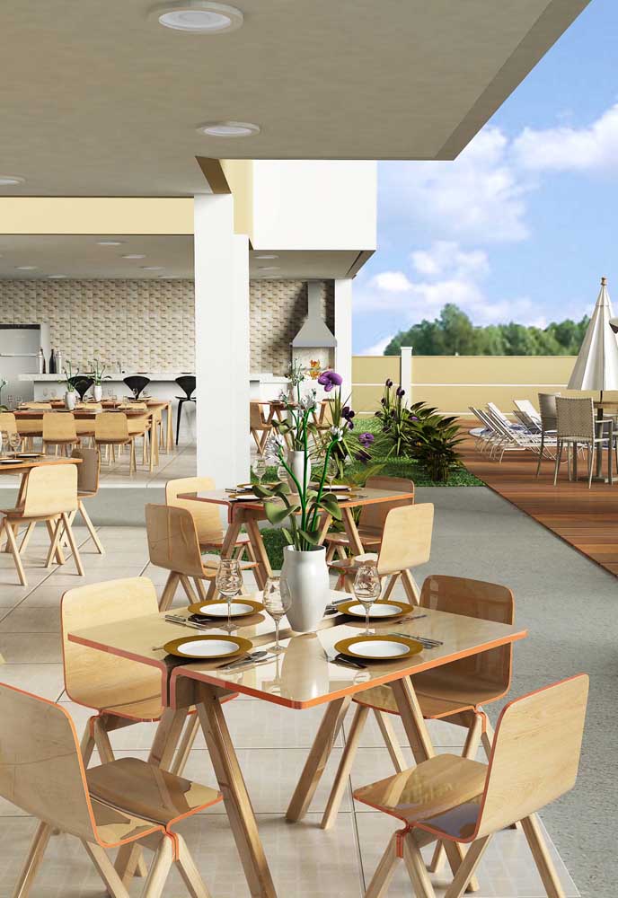 Área de lazer com churrasqueira: 60 fotos de decoração e motivos para escolher ela