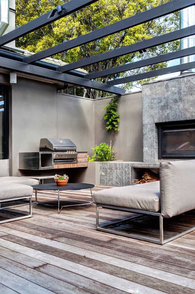 Área de lazer com churrasqueira: 60 fotos de decoração e motivos para escolher ela