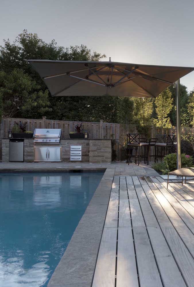 Área de lazer com churrasqueira: 60 fotos de decoração e motivos para escolher ela