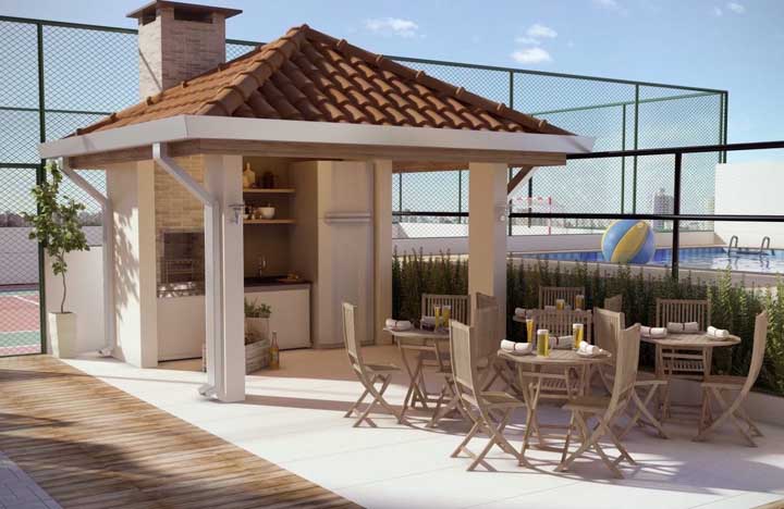 Área de lazer com churrasqueira: 60 fotos de decoração e motivos para escolher ela