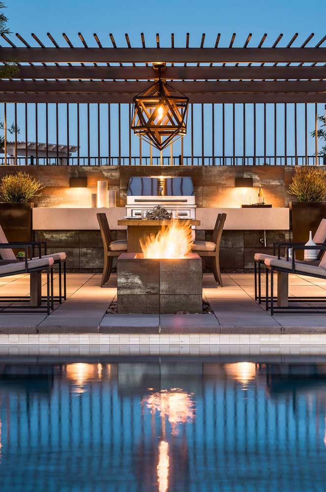 Área de lazer com churrasqueira: 60 fotos de decoração e motivos para escolher ela