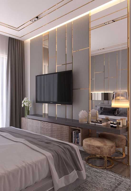 Quarto de casal de luxo: 60 fotos incríveis para você começar a decorar