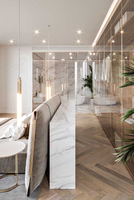 Quarto de casal de luxo: 60 fotos incríveis para você começar a decorar