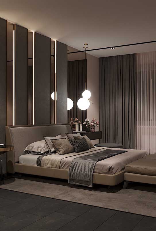 Quarto de casal de luxo: 60 fotos incríveis para você começar a decorar