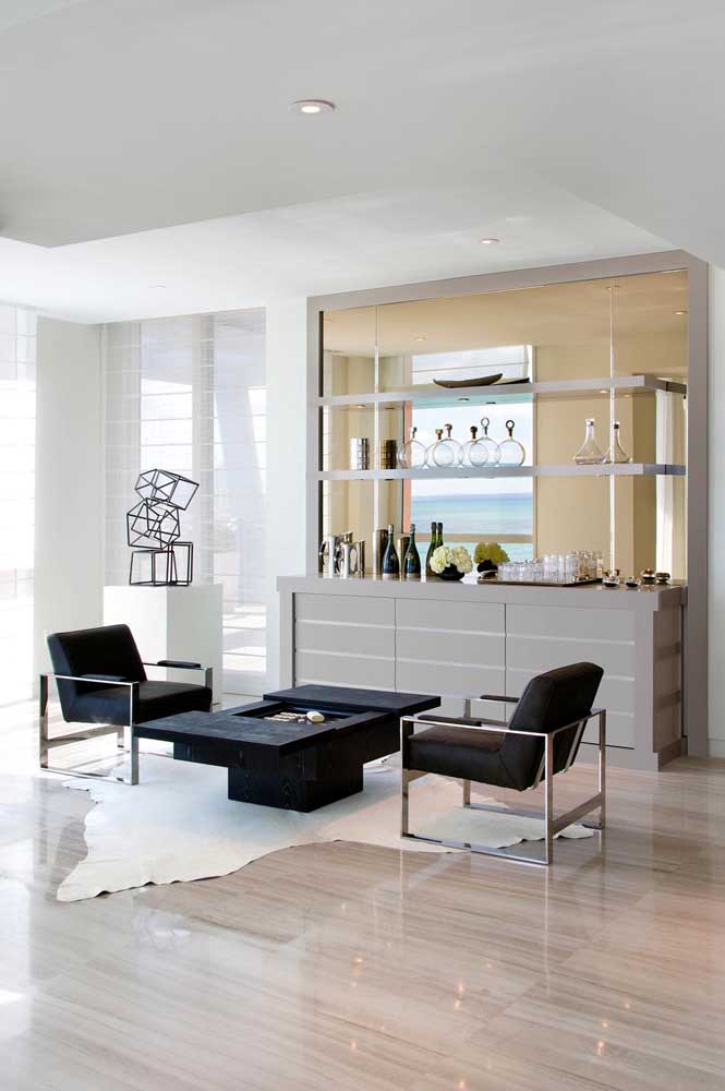 Barzinho para sala: tipos, modelos, como montar e fotos