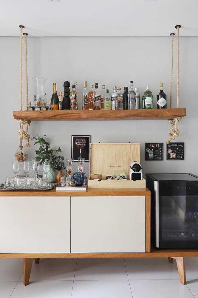 Barzinho para sala: tipos, modelos, como montar e fotos