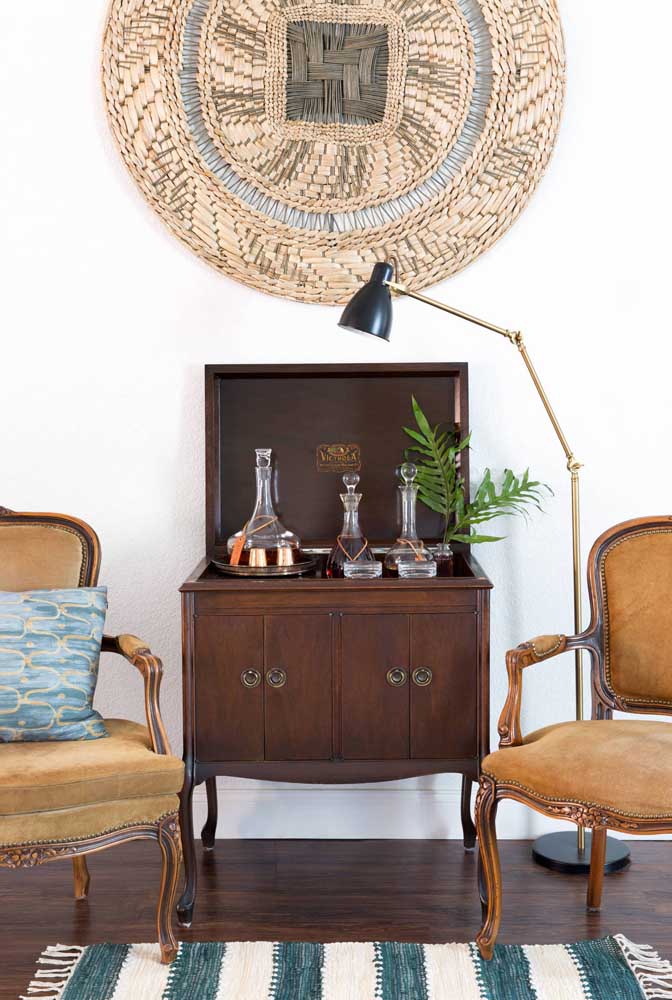 Barzinho para sala: tipos, modelos, como montar e fotos