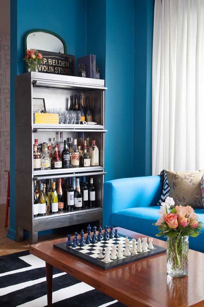 Barzinho para sala: tipos, modelos, como montar e fotos