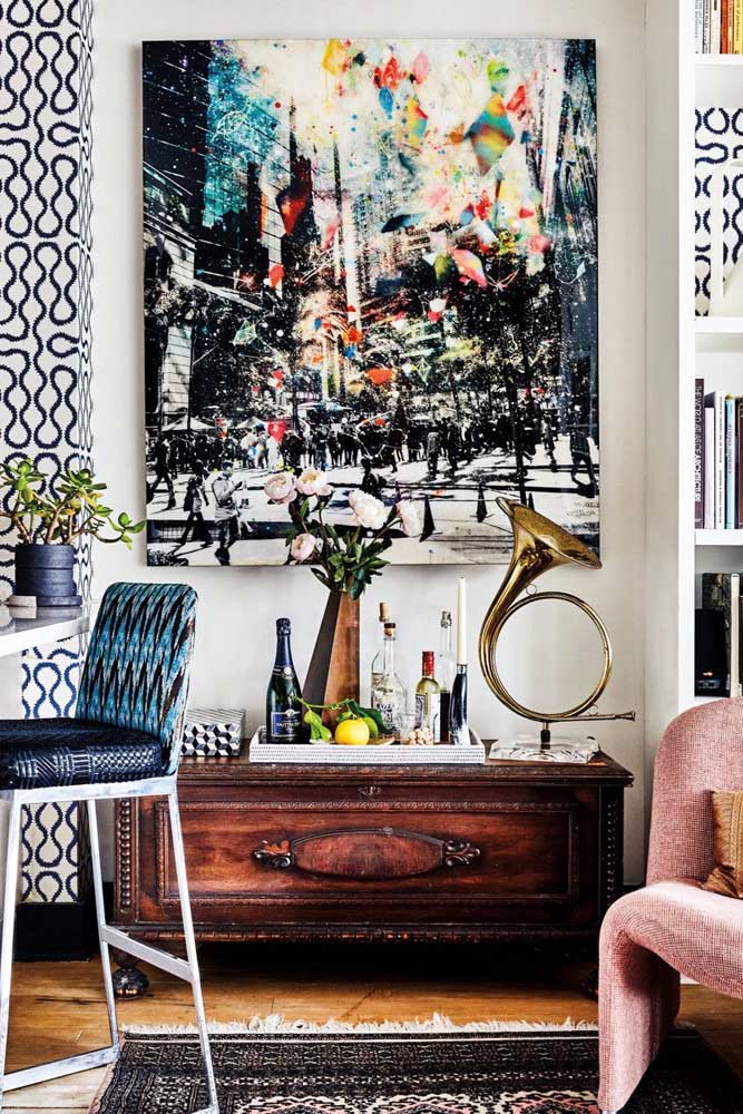 Barzinho para sala: tipos, modelos, como montar e fotos