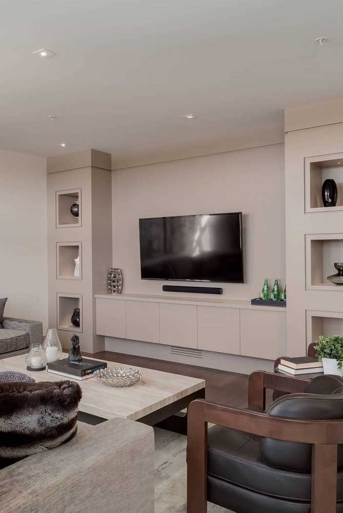 Nichos para sala: vantagens, dicas e modelos com fotos incríveis