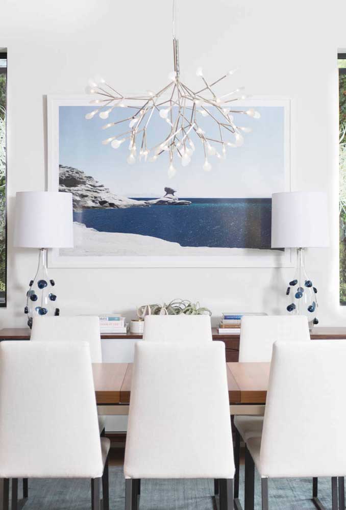 Quadros para sala de jantar: como escolher, dicas e fotos inspiradoras