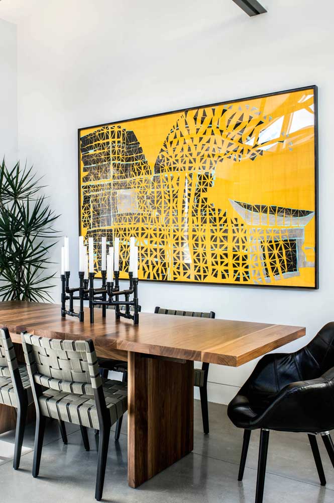 Quadros para sala de jantar: como escolher, dicas e fotos inspiradoras