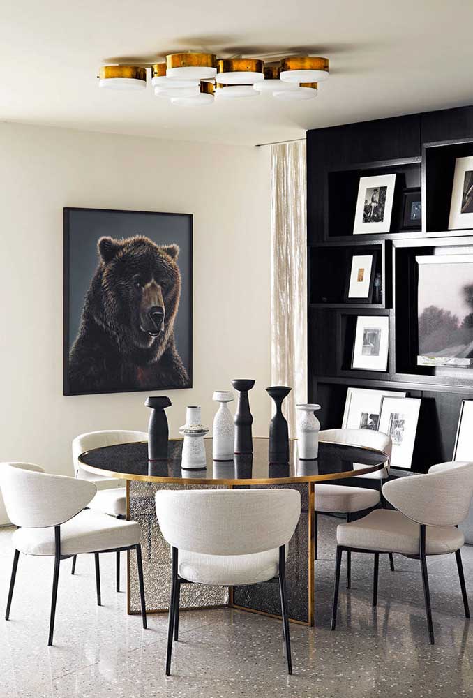 Quadros para sala de jantar: como escolher, dicas e fotos inspiradoras