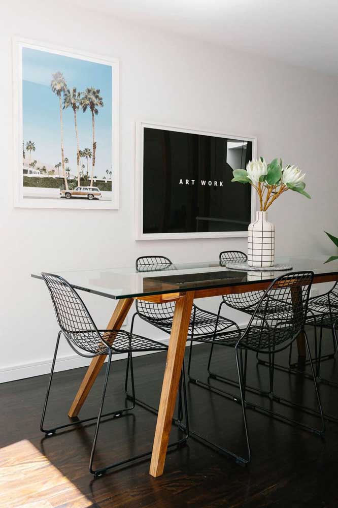 Quadros para sala de jantar: como escolher, dicas e fotos inspiradoras