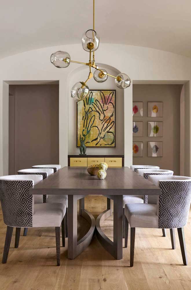 Quadros para sala de jantar: como escolher, dicas e fotos inspiradoras