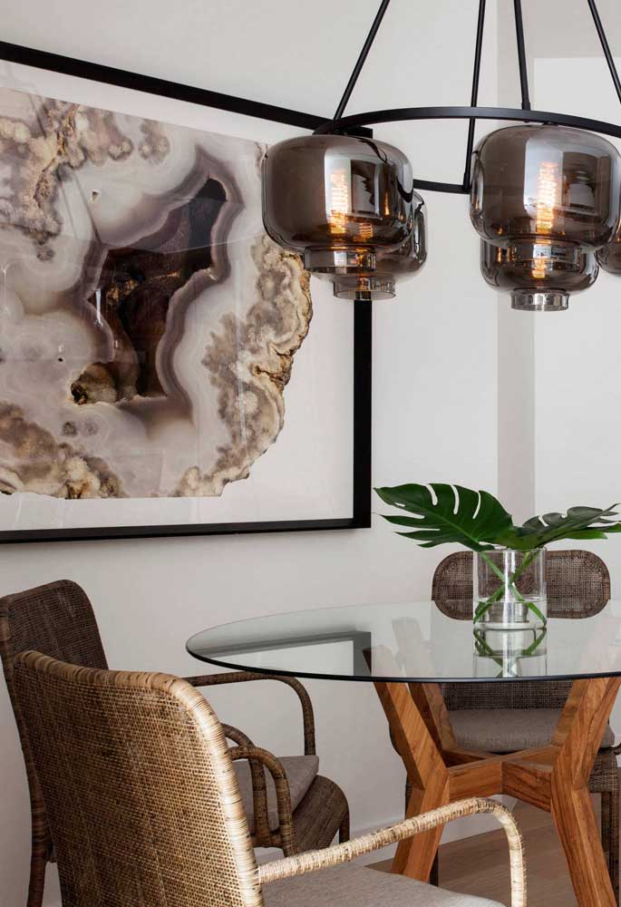 Quadros para sala de jantar: como escolher, dicas e fotos inspiradoras
