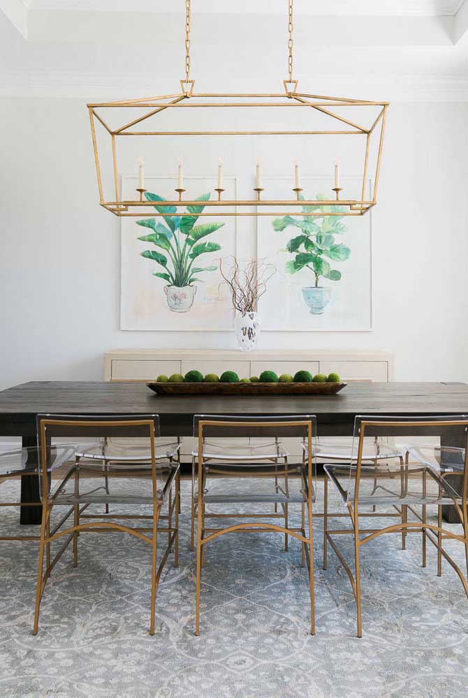 Quadros para sala de jantar: como escolher, dicas e fotos inspiradoras