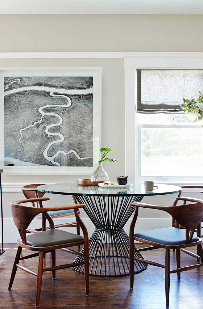 Quadros para sala de jantar: como escolher, dicas e fotos inspiradoras