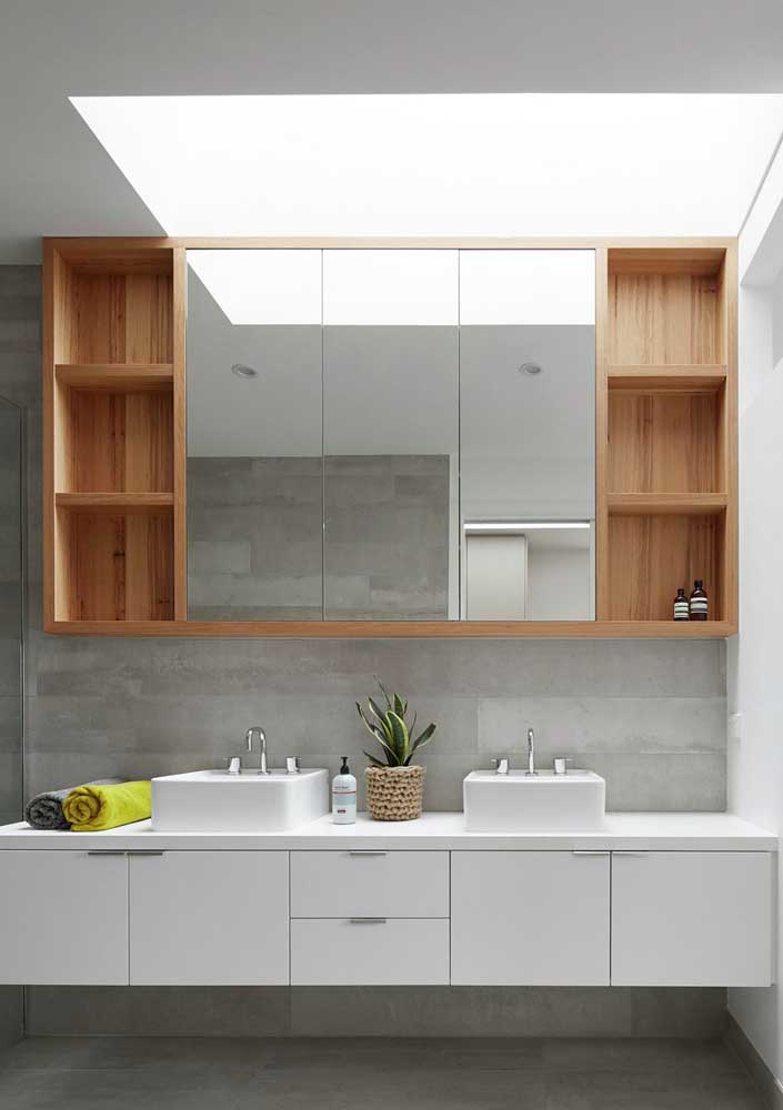 Armário para banheiro: como escolher, dicas e fotos incríveis para se inspirar