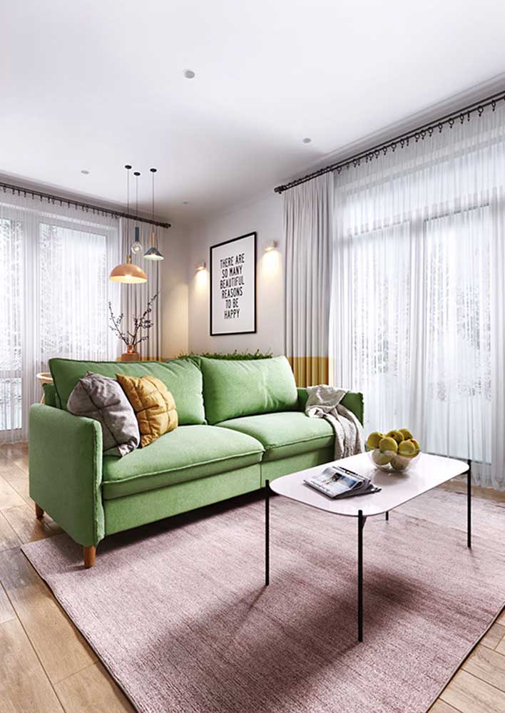 Sofá verde: descubra 40 ideias incríveis e dicas para escolher