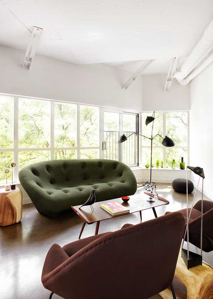 Sofá verde: descubra 40 ideias incríveis e dicas para escolher