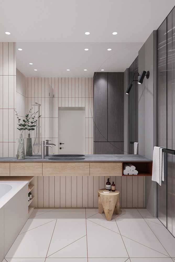 Bancada de banheiro: 50 projetos, dicas e fotos para se inspirar agora