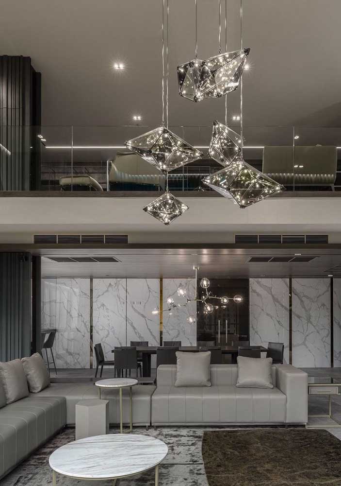 Lustre para sala: como escolher, dicas e fotos inspiradoras