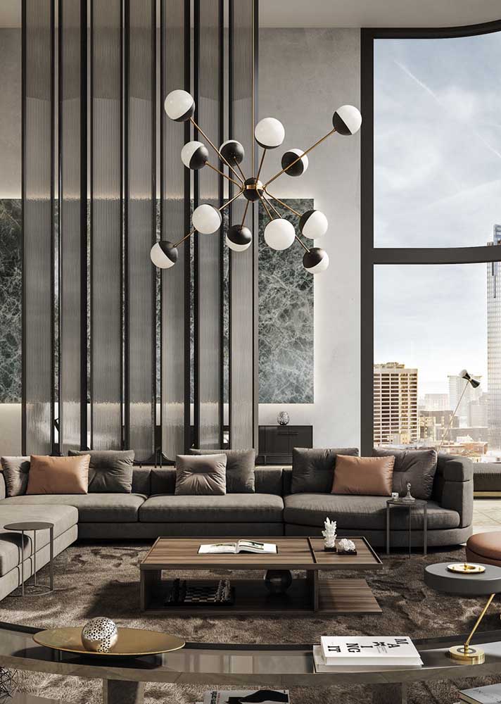 Lustre para sala: como escolher, dicas e fotos inspiradoras