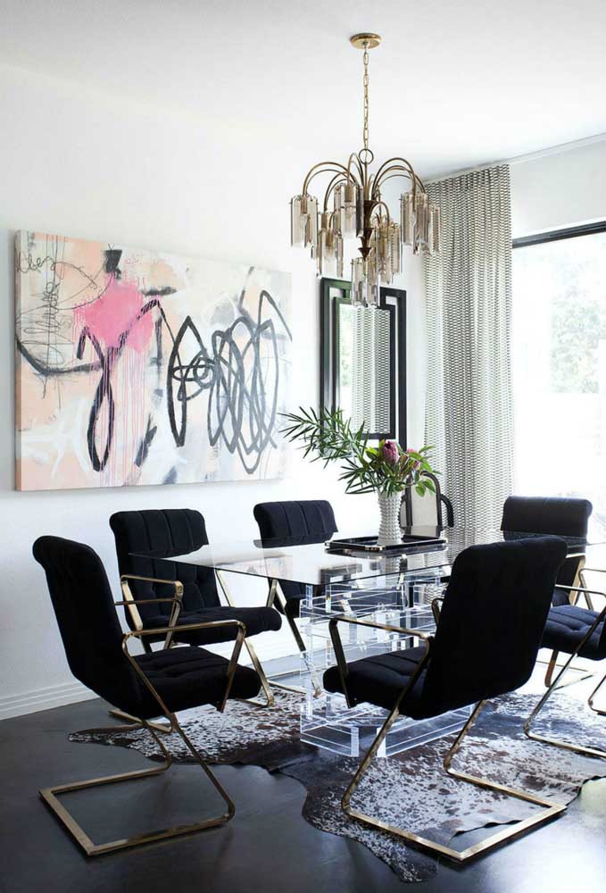 Mesa de vidro: tipos, modelos e dicas para escolher a sua com fotos