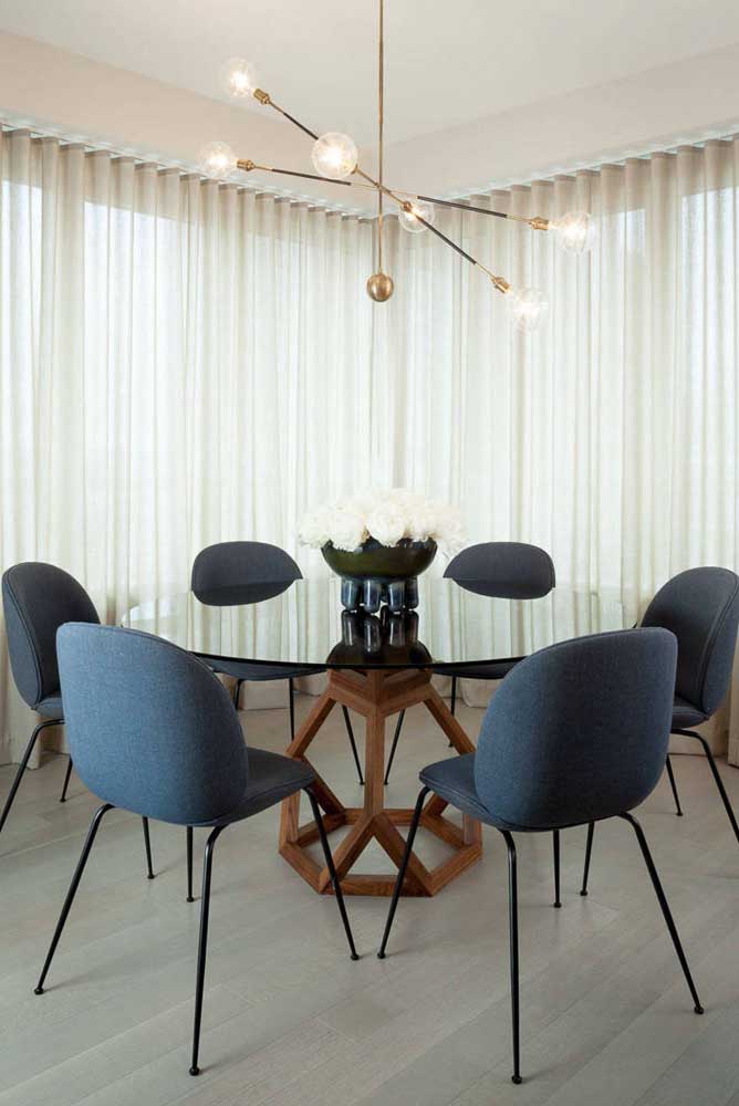 Mesa de vidro: tipos, modelos e dicas para escolher a sua com fotos