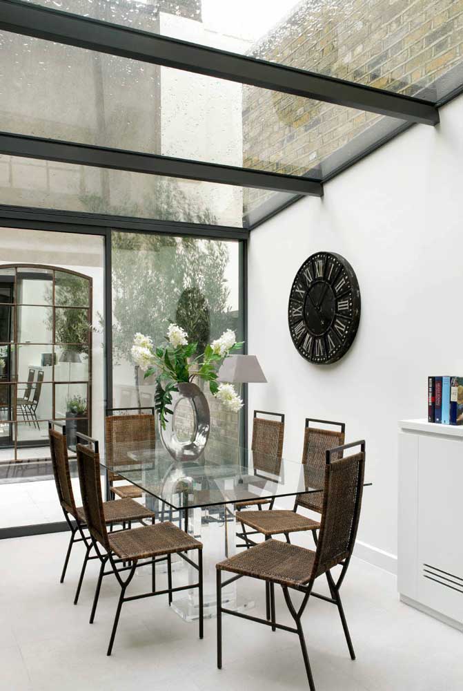 Mesa de vidro: tipos, modelos e dicas para escolher a sua com fotos