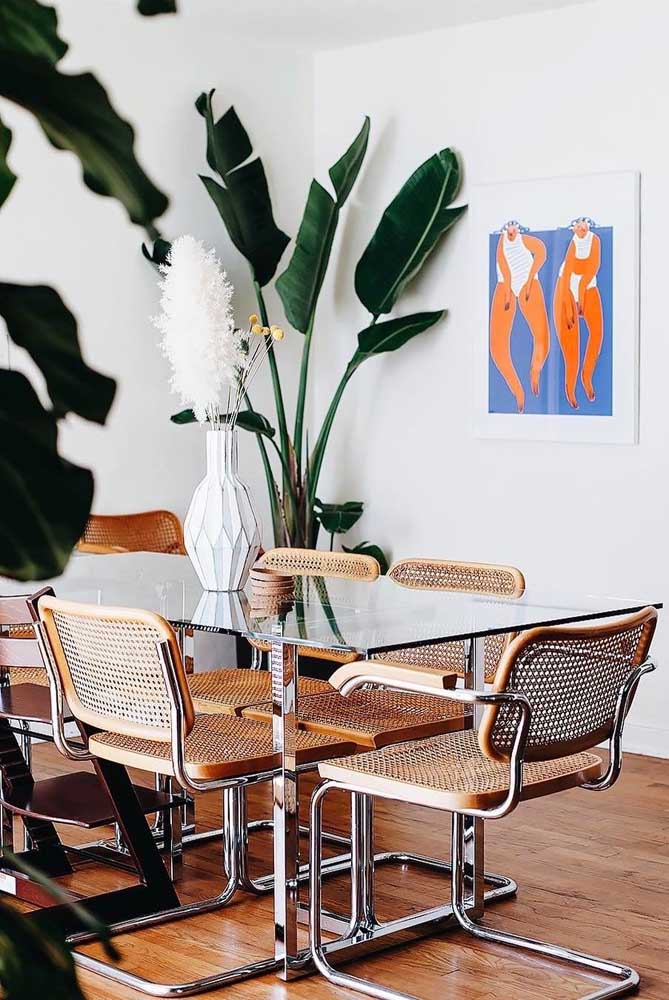 Mesa de vidro: tipos, modelos e dicas para escolher a sua com fotos