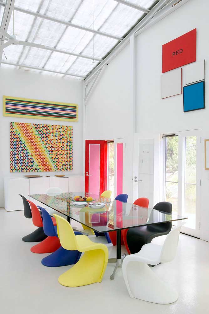 Mesa de vidro: tipos, modelos e dicas para escolher a sua com fotos