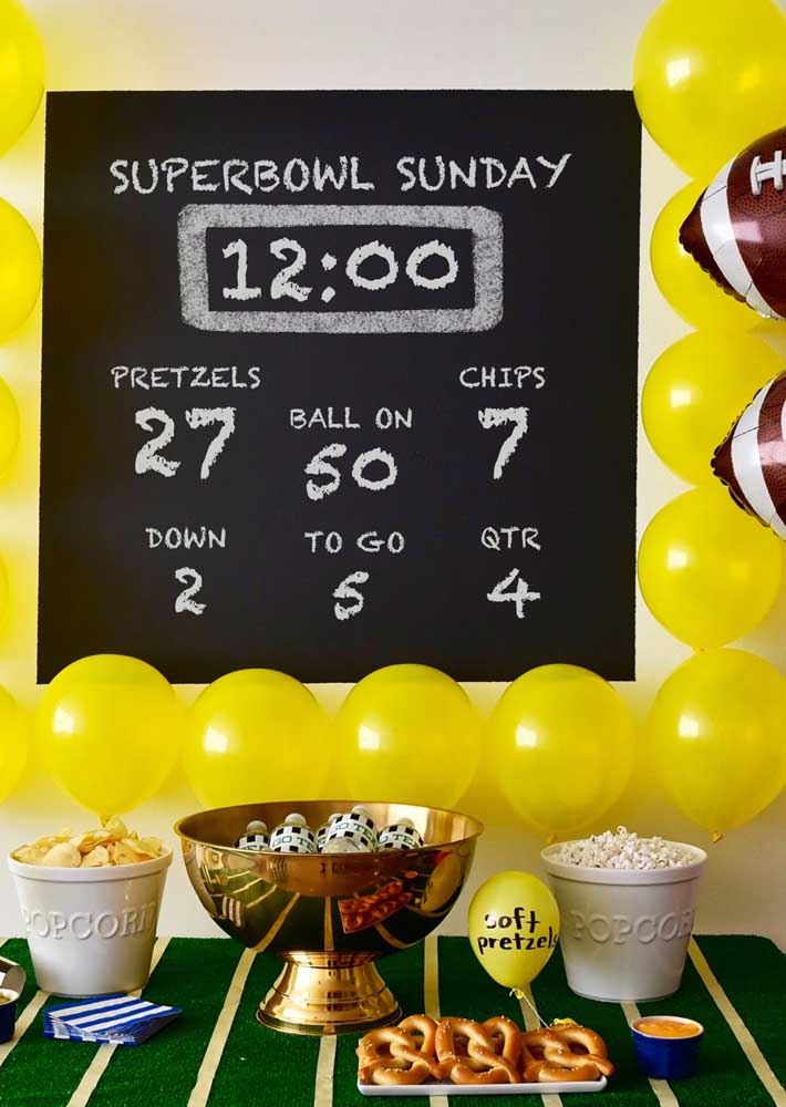 Super Bowl: como organizar e decorar uma festa com o tema