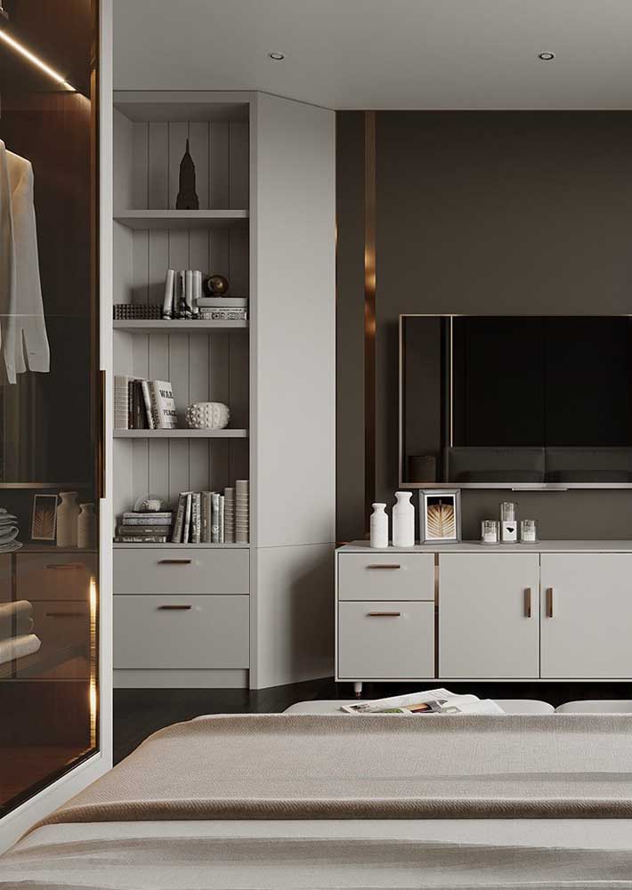 Móveis planejados para quarto: vantagens, como usar, dicas e fotos