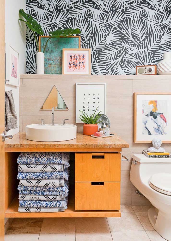 Papel de parede para lavabo: como escolher, dicas e fotos lindas