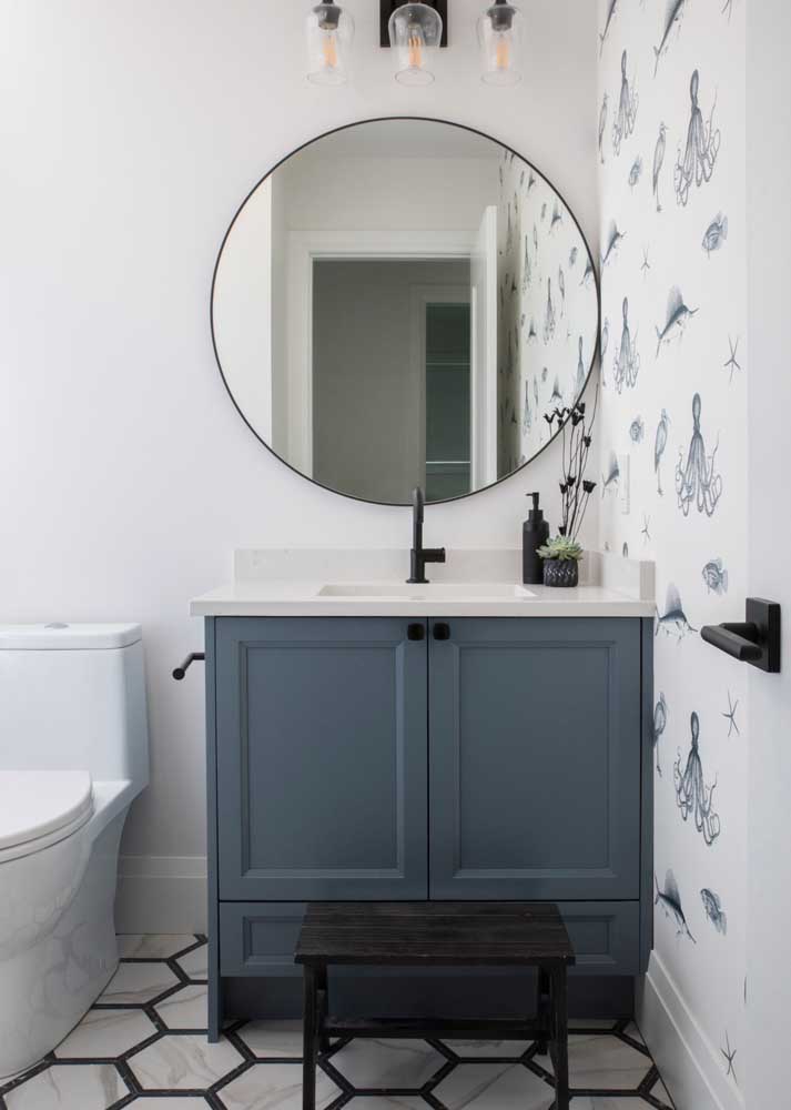 Papel de parede para lavabo: como escolher, dicas e fotos lindas