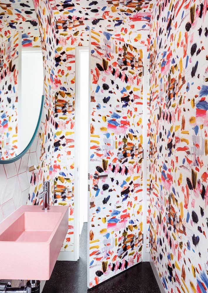 Papel de parede para lavabo: como escolher, dicas e fotos lindas