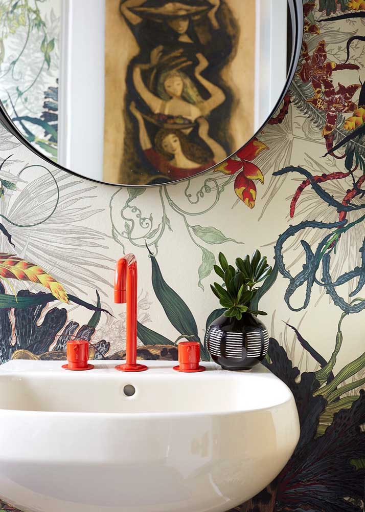 Papel de parede para lavabo: como escolher, dicas e fotos lindas