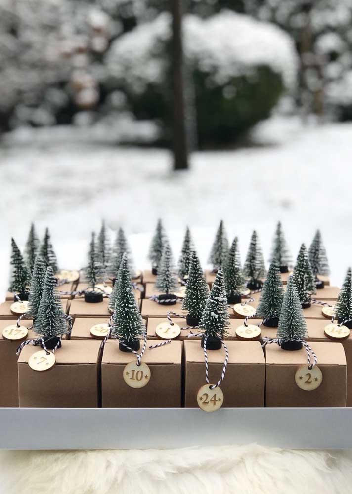 Mini caixinhas personalizadas para dar de lembrancinha de natal