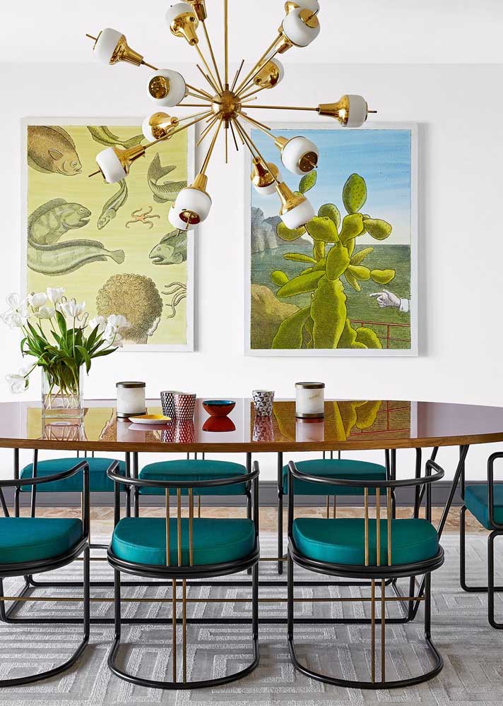 Sala de jantar grande: 50 ideias, fotos e projetos incríveis