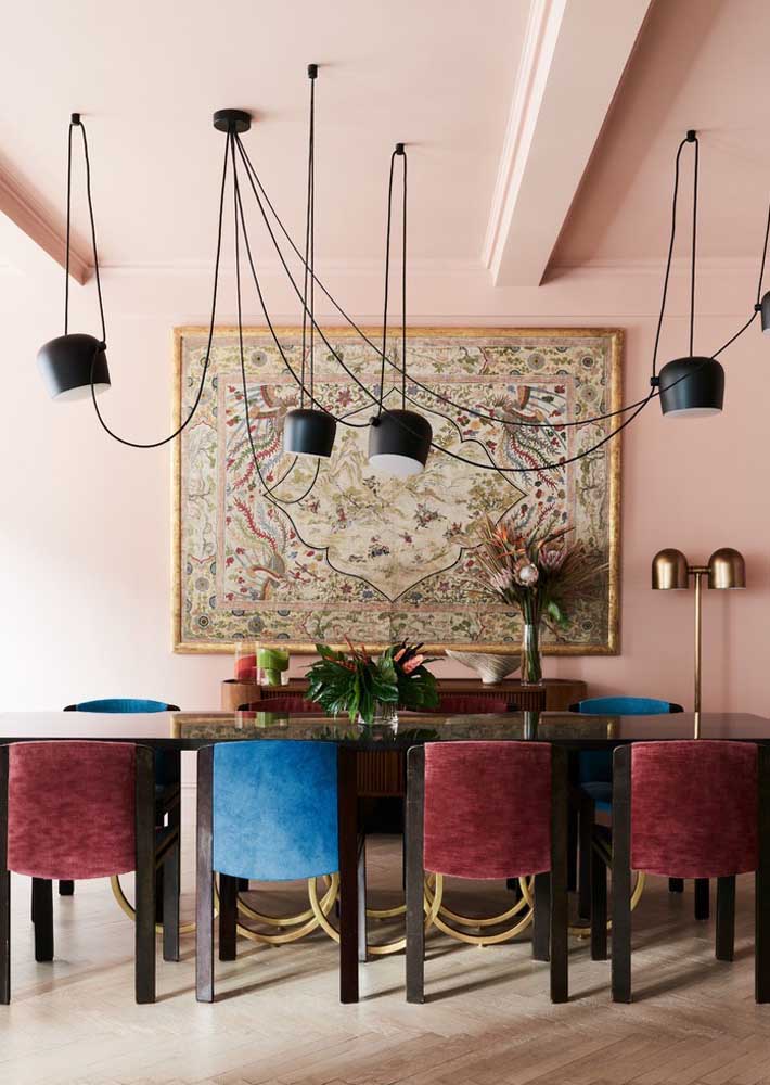 Sala de jantar grande: 50 ideias, fotos e projetos incríveis