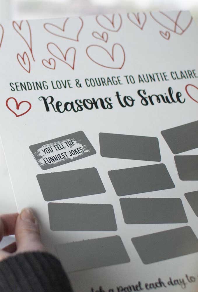 Presente dia dos namorados criativo: uma raspadinha para fazer o seu amor sorrir