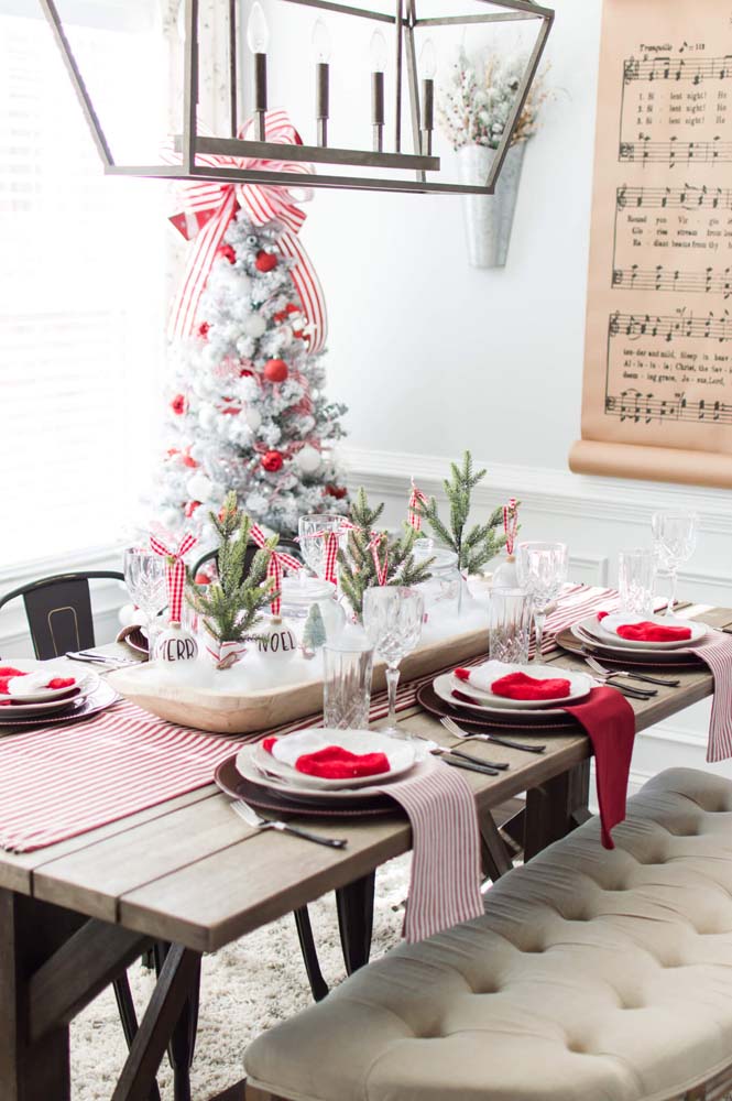 Decoração de mesa de Natal: 50 ideias lindas para você se inspirar