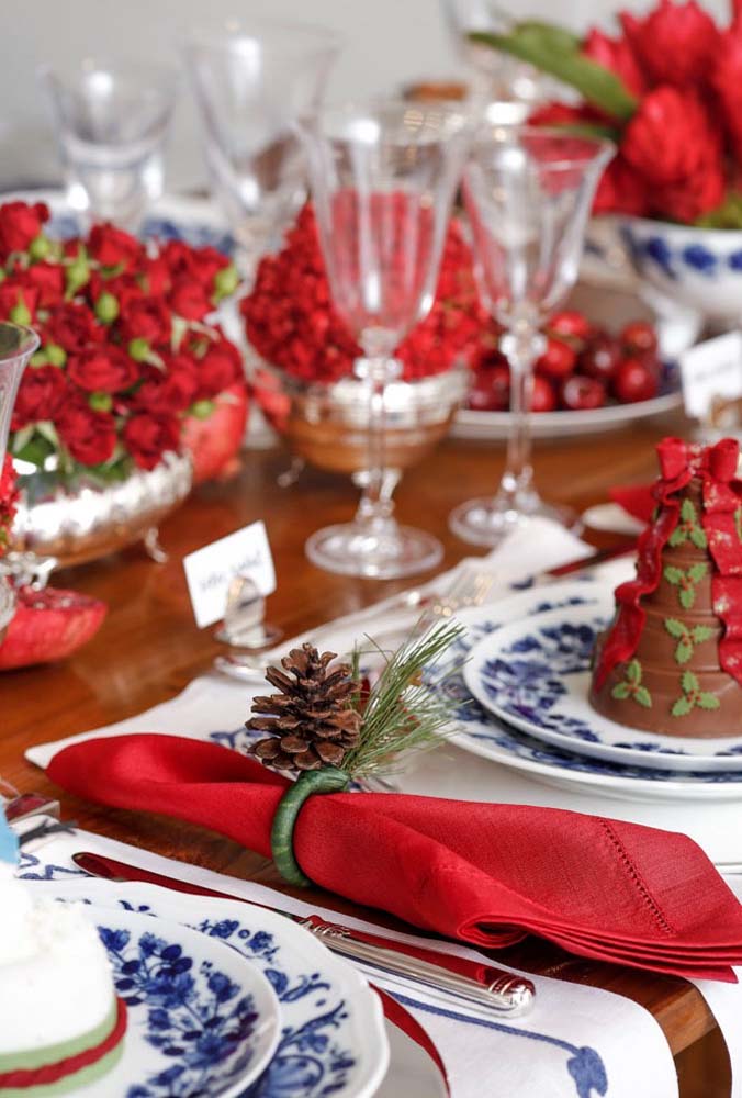 Decoração de mesa de Natal: 50 ideias lindas para você se inspirar