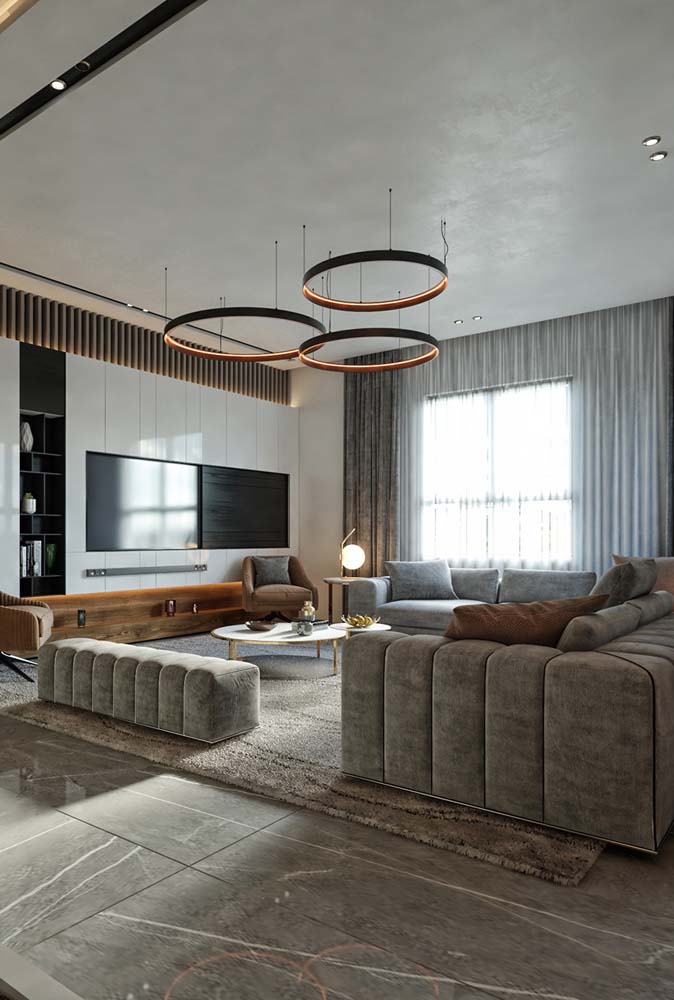 Sala grande: 50 fotos lindas e dicas para criar o seu ambiente