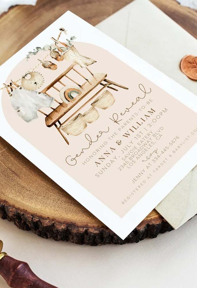 Convite de chá revelação: como fazer e 45 ideias lindas