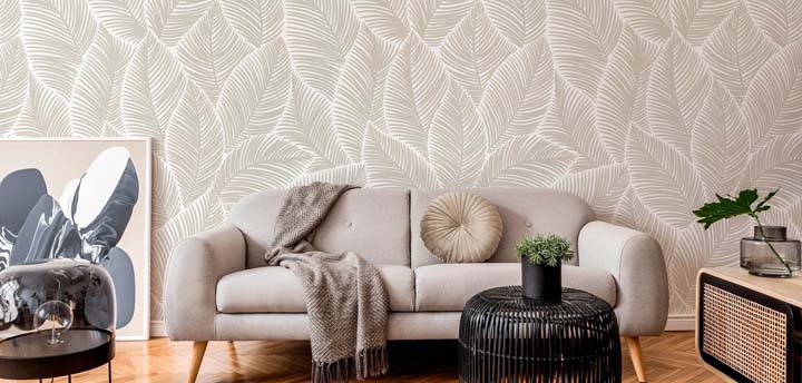 Papel de parede para sala de estar: 50 fotos e ideias para decorar