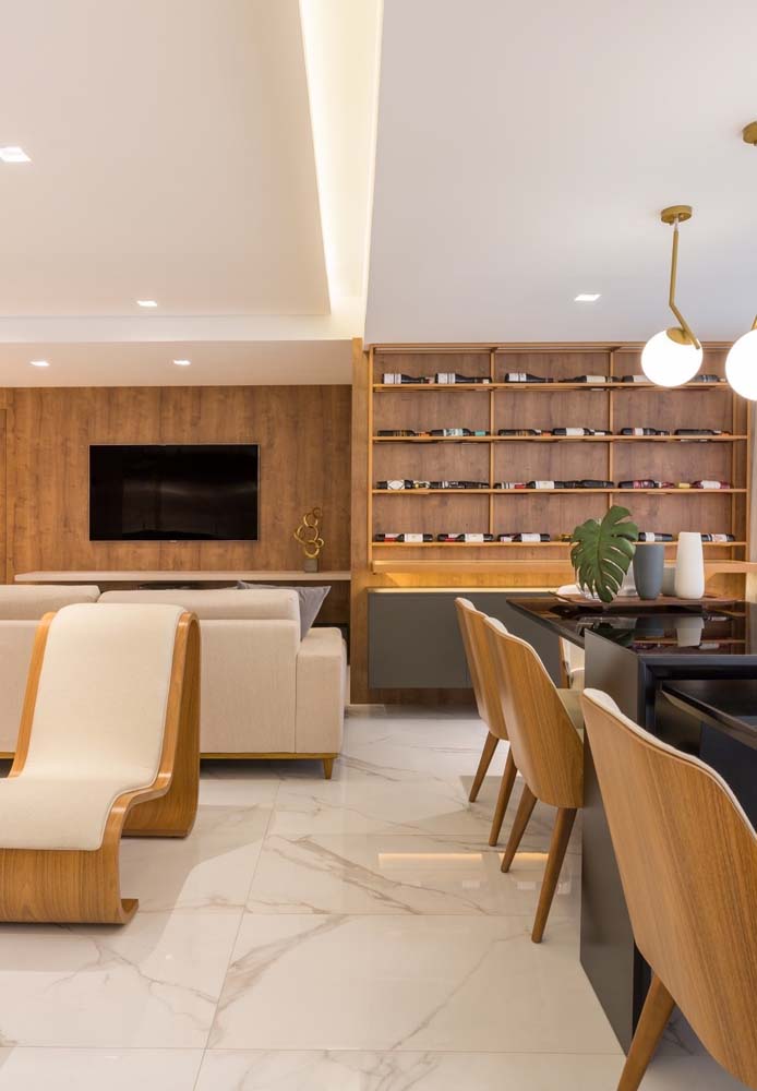 Porcelanato marmorizado: vantagens, dicas para escolher e fotos