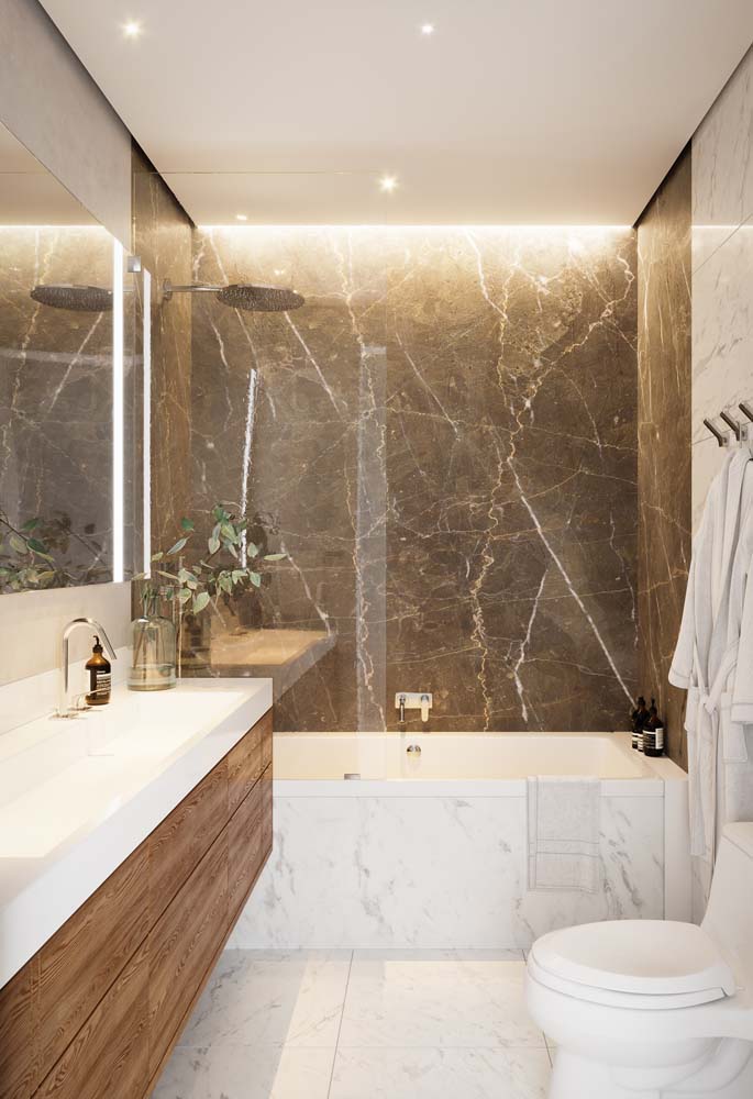 Porcelanato marmorizado: vantagens, dicas para escolher e fotos